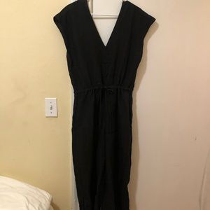 Cloth & Stone tie waisted jumpsuit black